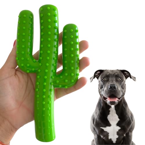 kIT 2 Brinquedos de Cachorro Morder Nylon Graveto e Cacto Texas Ultra Resistente e Grande - G, Brinq