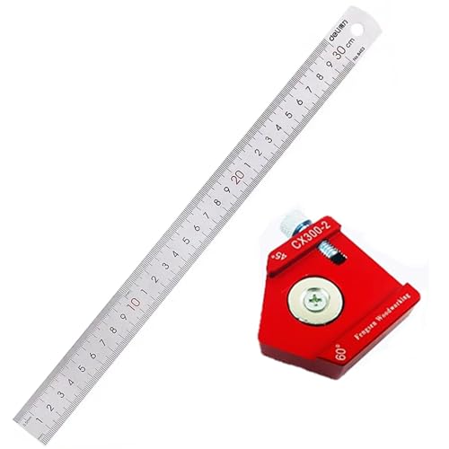 EXDUCT ケガキ 工具 マーキングゲージ 木工 金属 ケガキゲージ スコヤ マグネット付き 45度 60度 90度 位置決め CX300-2