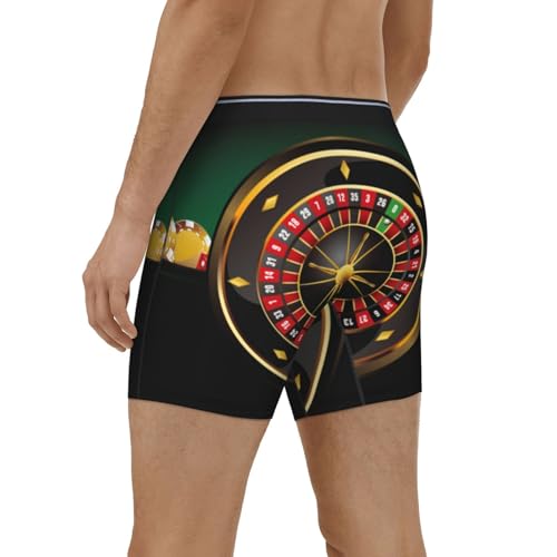 Mens Extended Length Boxer Briefs - Casino k Underwear Boxer Briefs with Elastic Band2