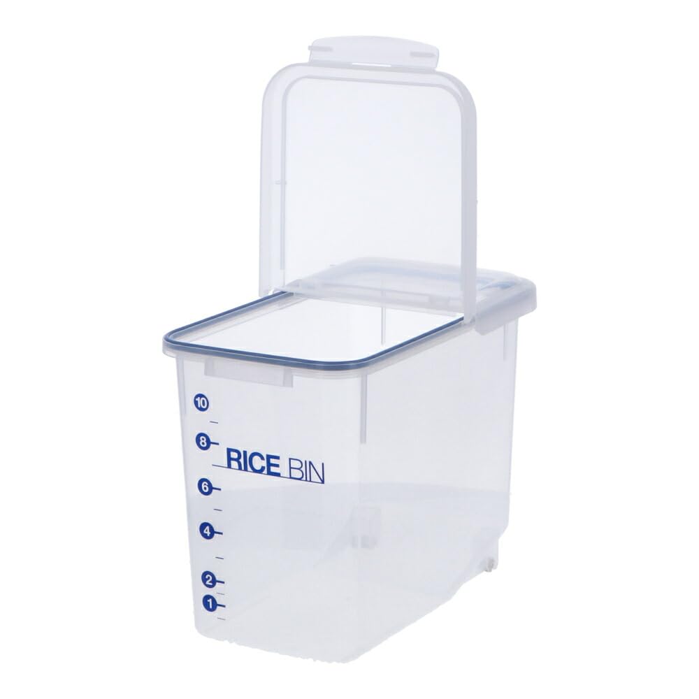 Konan Original LIFELEX szczelna butelka na ryż, 26.5 lbs / 12 kg, KHK05-9309, ok. szerokość 8,6 x głębokość 14,8 x wysokość 28,4 cm (219 x 376 x 285 mm), producent: ASVEL Co., Ltd