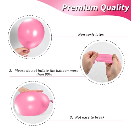 Mother's Day Balloons, 12 Inch Mom Latex Balloons, I Love You Mom Printed Decorations for Mother's Theme Party Supplies and Arch Decorations - Image 3