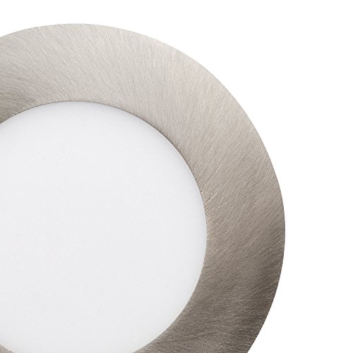 4" Ultra Slim Led Integrated Recessed Lighting Kit, 9 Watts, Energy Star, Ic Rated, Dimmable, Wet Rated, Brushed Nickel Finish, 4.25" Hole Size,90932 #TOP1