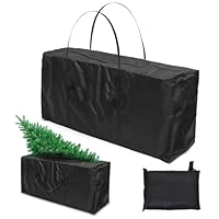Forbabe Auflagentasche 173x76x51cm 210D Oxford Groß Gartenauflagen Schutzhülle Wasserdicht Gartenpolster Aufbewahrung Tasche mit Tragegriff für Weihnachtsbaume Auflagen