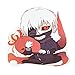WENJZJ Anime Kaneki Ken Figura Cosplay Peluche Peluche Carino Bambola Morbida Doll Home Divano Decor Collezione Cuscino Peluche Regalo dei Bambini 45 cm