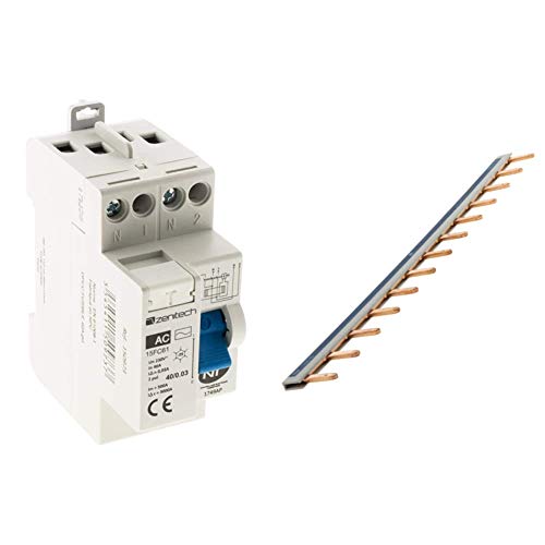 Interrupteur différentiel 40/2 30mA AC peigne 13 mod Zenitech - 3
