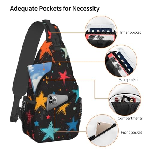 Bolso bandolera colorido para mujer y hombre, ligero y ajustable miniatura 4