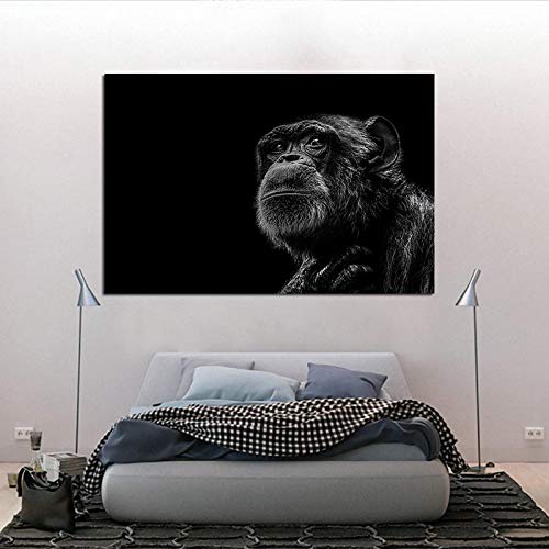 Art moderne affiche et impressions peinture gorille sauvage pour decoration maison 60x80