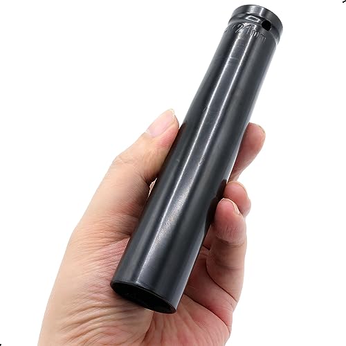 Image of 1 /2 inch Drive by 21mm Deep Impact Socket, Heat-Treated CR-V Steel 6 inch Length, 6-Point Metric Size (21mm)