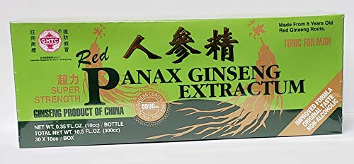 Panax Ginseng Extractum Super Strength Value Pack (3 Boxes) 30 Bottles X 10cc/box By GHTC