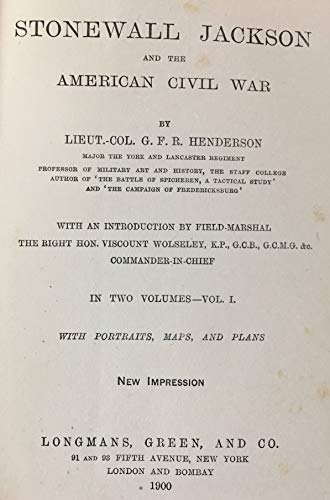 Stonewall Jackson and the American Civil War - ... B000AR8QQI Book Cover