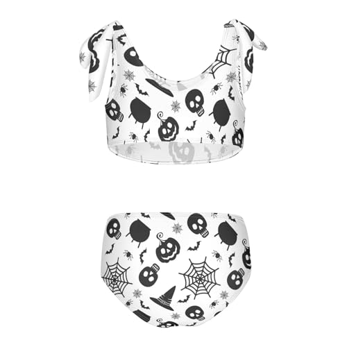 Image of CaTaKu Girls Swimsuits Two Piece Swimwear Cute Bikini Set Tankini Hawaiian Beach Sport Bathing Suit for Girls Size 3-12T