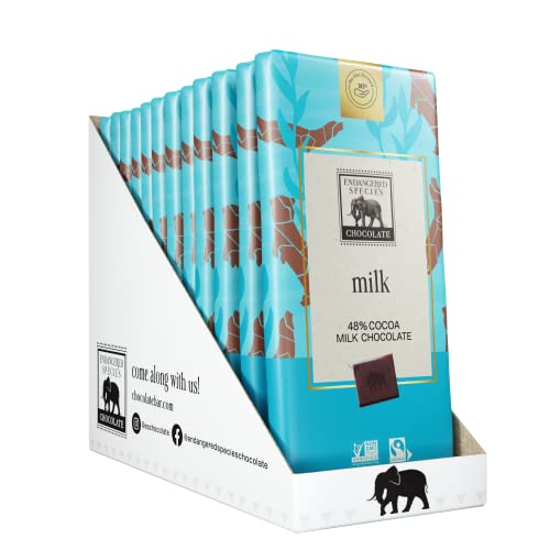 Endangered Species - Milk Chocolate Bars Box 48% Cocoa 12
