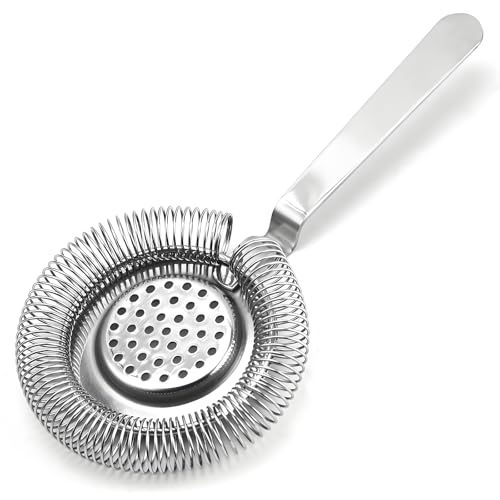 Lcyen Cocktail Strainer, Barsieb, 21CM Cocktail Edelstahl-Bar-Sieb, Barsieb aus Edelstahl, Barkeeper Sieb, Professionelle Filter Tool für Barkeeper Restaurant und Partys
