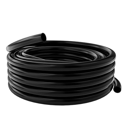 Image of Alpine Corporation 1 /2 Inch Inside and 3 /4 Inch Outside Diameter by 100 Feet Long PVC Tubing for Ponds, Fountains and Waterfalls Circulations, Black