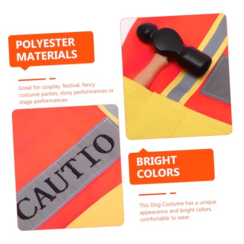 Disfraz para perro color naranja tamaño L BESPORTBLE miniatura 4