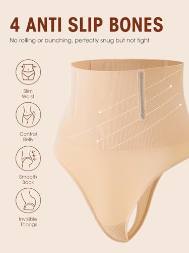 Shapewear for Women Tummy Control Thong Compression Seamless Underwear High Waist Panties Body Shaper Shaping Girdle4