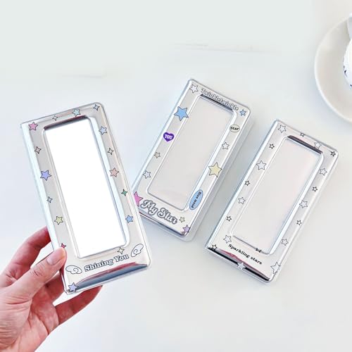 Álbum fotográfico con diseño de estrellas coloridas para tiras de fotos, fiestas o bodas, 20 fundas transparentes, capacidad para 40 fotos miniatura 5