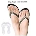 Sandal Insoles, Arch Support Inserts for Sandals and Flip-Flops 2Pairs Size L Self Adhesive Women Gel Arch Support Cushion Insoles Improve Fit and Relieves Pain from Plantar and Flat Feet