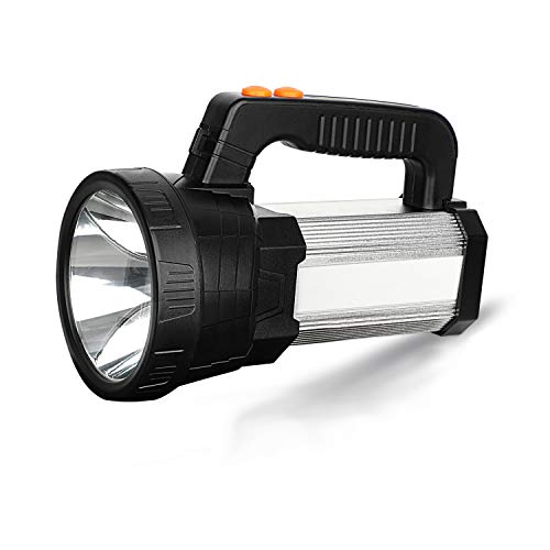 BIGSUN Bright LED Rechargeable Flashlight 9600mAh Brightest Hand held Spotlight Tactical High Power
