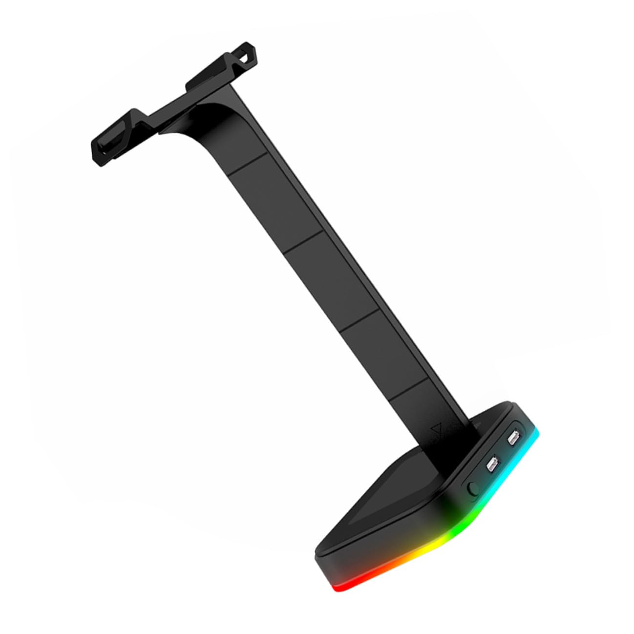 2 Piezas Soporte para Auriculares Gaming con Iluminación RGB y Base de Carga USB Tipo- Estable y Antideslizante con Doble Puerto USB para Datos Escritorio Compatible con Pc y