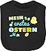 Shirtracer Ostergeschenke Ostern Baby Kleidung - Mein erstes Ostern Junge - Unisize - Schwarz - geschenkideen für baby - BZ12 - Baby Lätzchen Baumwolle