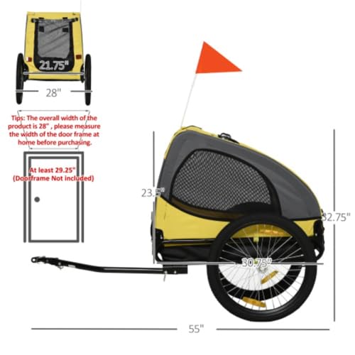 GeRRiT-Pet-Bike-Wagon-with-Steel-Frame-Hitch-Coupler-Aosom-Dog-Bike-TrailerQuick-Release-Wheels-Reflectors-Flag-Pet-Travel-Carrier-for-Medium-Dogs - Cucciolini Doodles   GeRRiT-Pet-Bike-Wagon-with-Steel-Frame-Hitch-Coupler-Aosom-Dog-Bike-TrailerQuick-Release-Wheels-Reflectors-Flag-Pet-Travel-Carrier-for-Medium-Dogs