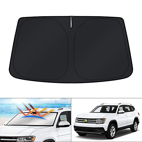 KUST Windshield Sun Shade for Volkswagen Atlas Accessories 2018-2024 2025 2026 VW Atlas Cross Sport...