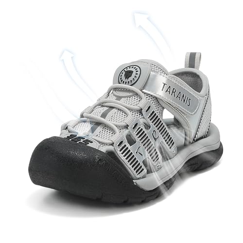 Boys and Girls Kids/Big Kids Hiking Sandals Closed Toe Sports Sandals Barefoot BhoesAthletic Lightweight Hiking Casual Water Shoes Trail Shoes Black243