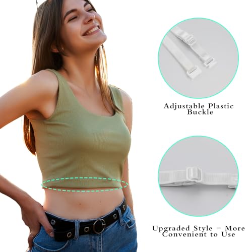 2pcs Womens Elastic Belt Tucky Belt to Crop Tops Invisible Belt for Women Adjustable Shirt Tuck Band Women Crop Tuck Band to Change The Style of Your Tops2