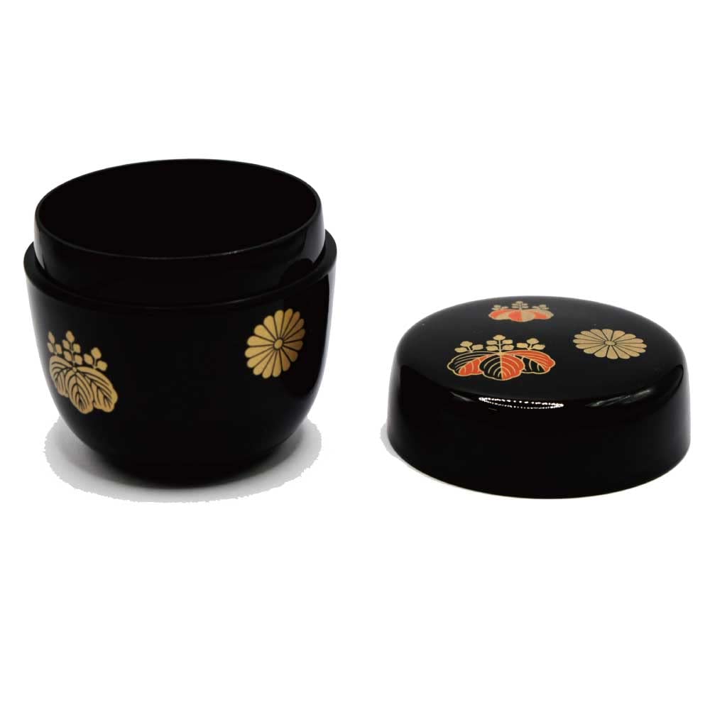 茶道　茶道具　中棗 茶道具 棗/茶器/なつめ】 中棗 黒無地 木製 二度塗り | 棗
