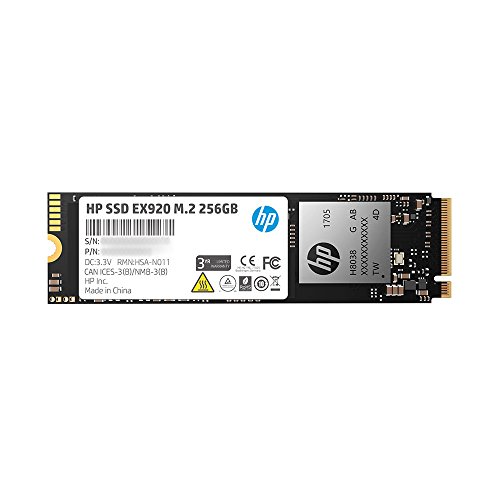 HP EX920 M.2 256GB PCIe 3.1 X4 Nvme 3D TLC NAND Internal Solid