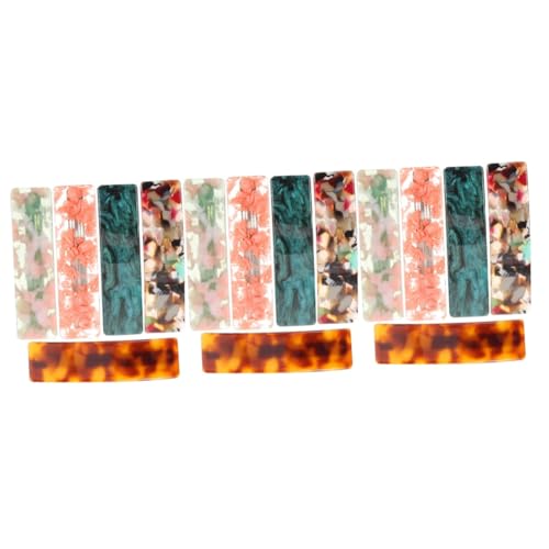 Barrettes rectangulaires anti-glisse à ressort pinces cheveux rétro lot de 15 pièces