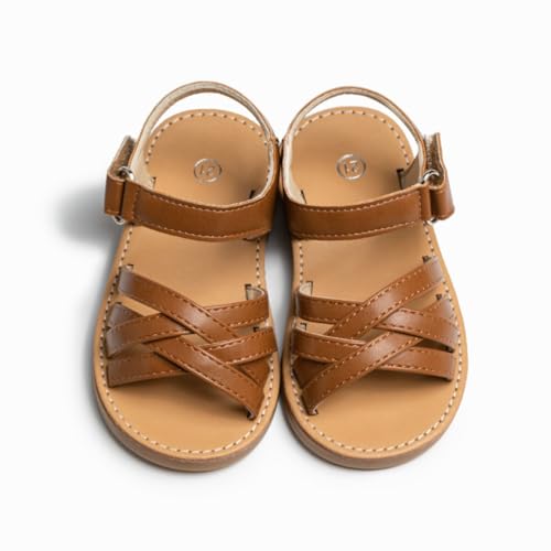 Toddler/Little Girls Summer Sandals Open-Toe Flat Dress Shoes for School Casual Party4
