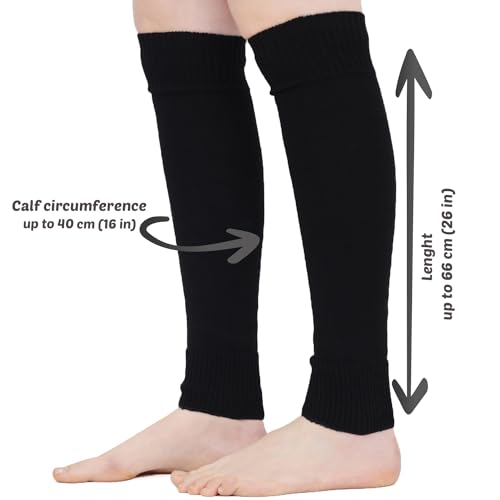 Image of Mysocks Leg Warmers Extra Soft Stylish Fancy Winter 80s Party Dance Neon Long Legwarmers for Women Girls Ladies