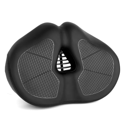 Selle de vélo sans nez anti-douleur périnéale avec rembourrage extra épais et amortisseur