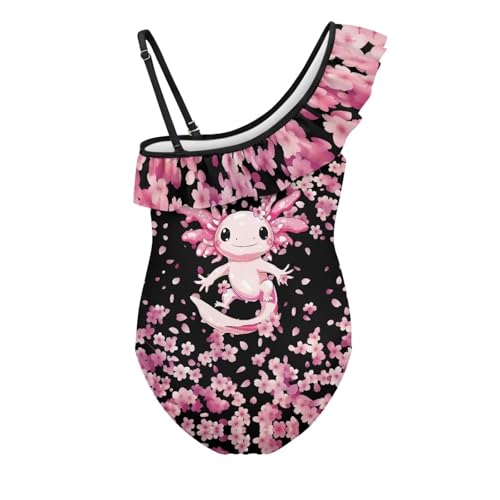 Image of Girls One Piece Swimsuits Size 3-14 Trendy Ruffle Bathing Suit Casual Hawaiian Summer Beach Swimwear