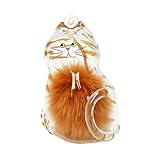 [Drawelry] ペット 遺毛 ケース,猫 犬 小動物 キーホルダー 犬 遺毛 抜け毛 収納 透明ボトル メモリアルグッズ, 思い出を形にする遺毛保存ボトル,できるキーホルダータイプ, ペット 犬型収納ボックス 猫と犬の毛収納用,思い出保存 メモリアルケース ギフト (スタイル1)