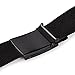 VBIGER Cinturón Lona Ocasional para Hombre,125cm (Negro)