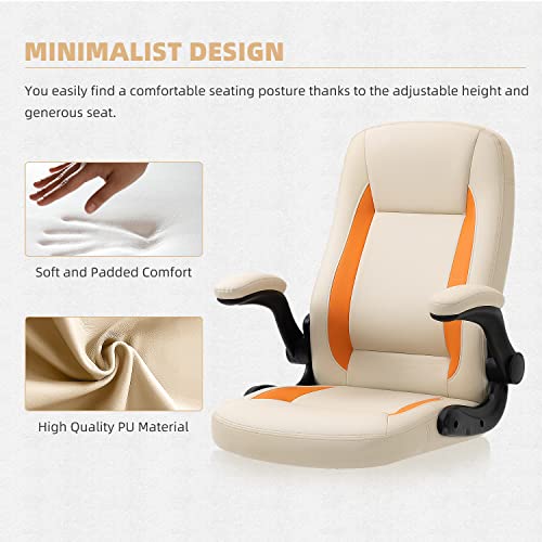 Seatzone Beige Office Chair Executive Desk Chair With Arms High Back Modern Computer Chairs For Women,Men #TOP4