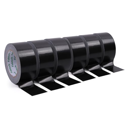 Image of 5-Pack Heavy Duty Duct Tape, 9 Mil Thickness, 2 Inch x 30 Yards, Waterproof Strong Adhesive Duct Tape,Flexible,No Residue, Tear by Hand, Multi-Use for Repairs, DIY, Industrial & Home Use (Black)