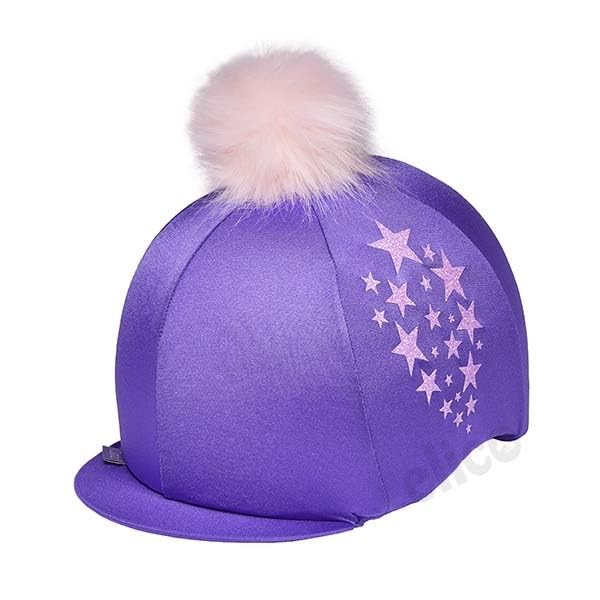 Capz Starburst Riding Hat Silk (Purple)
