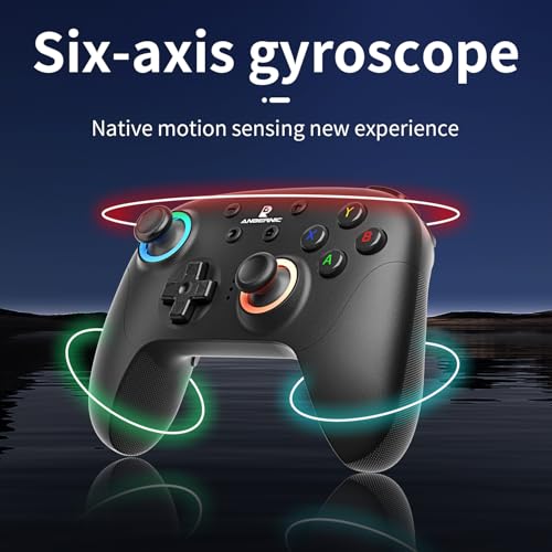 Doriteney RG P01 Wireless Gaming Controller Compatible with Switch Game Controllers RG P01 2.4G Controller Gamepad for Bluetooth/PC/Steam/iOS/Android/Switch Hall Effect RGB Lights - Image 7