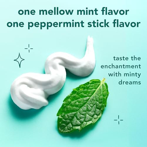 Hello Whipped Mellow Mint Dream and Peppermint Stick Toothpaste Pack, Minty Adult Foam Toothpaste with Fluoride, SLS Free, Freshens Breath, Dreamy Foamy Texture, Fights Cavities, 2 Pack, 4.0 Oz Tubes — view 5