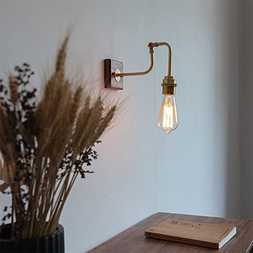 Lámparas de pared tipo loft rústicas de madera antiguas industriales 7