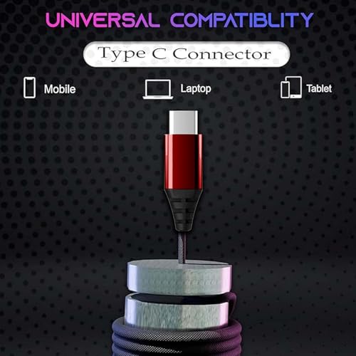 Image of Kratos Tune V4 Red C Type Earphones Wired, Inline Control Type c Headphones with Mic, Sweat Resistant, Comfort Fit Type c Earphone with Volume Control,Metallic c pin Earphones