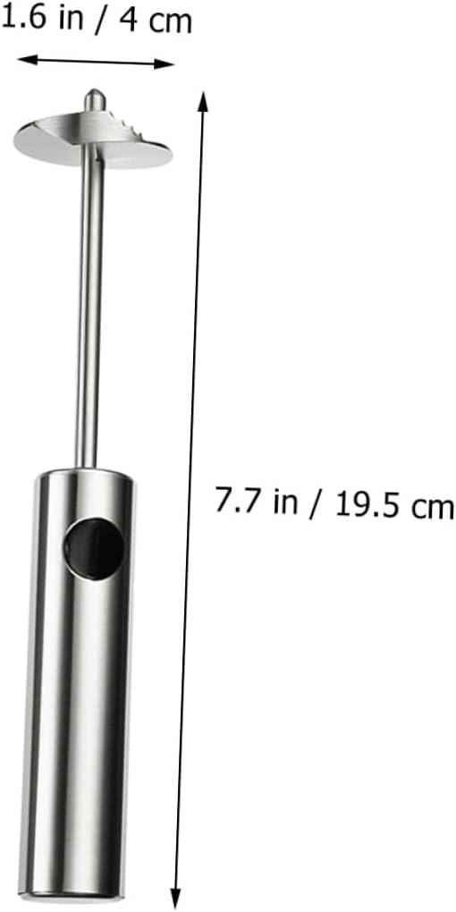 Stainless Steel Vegetable Core Remover Manual Rotating Fruit Corer Tool for Quick Seed Extraction Smooth Surface for Fast Cleaning Practical Kitchen Gadget for Peppers Courgette