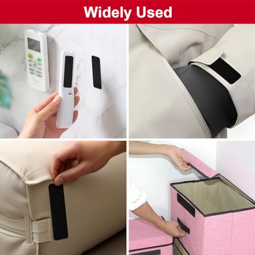 Image of 1x4 inch Hook and Loop Strips with Adhesive, Nylon Heavy Duty Hook and Loop Tape, Excellent Grip, Non-Adhesive, Interlocking Tape,for Sewing, Crafting,DIY,Wall Adhesive Strips - 18 Sets