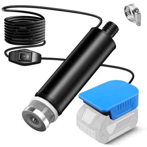 Tauchpumpe für Bosch GBA 18V Akku, Mini-Wasserpumpe, Absaugpumpe,Poolpumpen für Keller,Pool,Gartenbewässerung, Autowäsche(KEIN Akku)