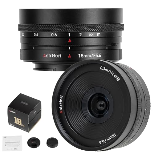 AstrHori 18mm F5.6 �V�t�g�����Y �t���t���[���~���[���X�J�����p ±6mm �p�[�X�y�N�e�B�u�R���g���[�� ���L�p�v���C�������Y ���z/�C���e���A/���i�ʐ^�p (E�}�E���g�Ή�)