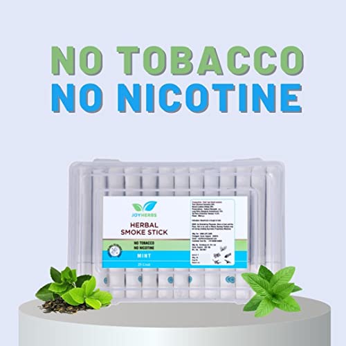 JOYHERBS-Herbals-Mint-Flavour-Cigarette-Tobacco-and-Nicotine-Free-Herbal-Smoke-Sticks-1-Packet-25-Sticks